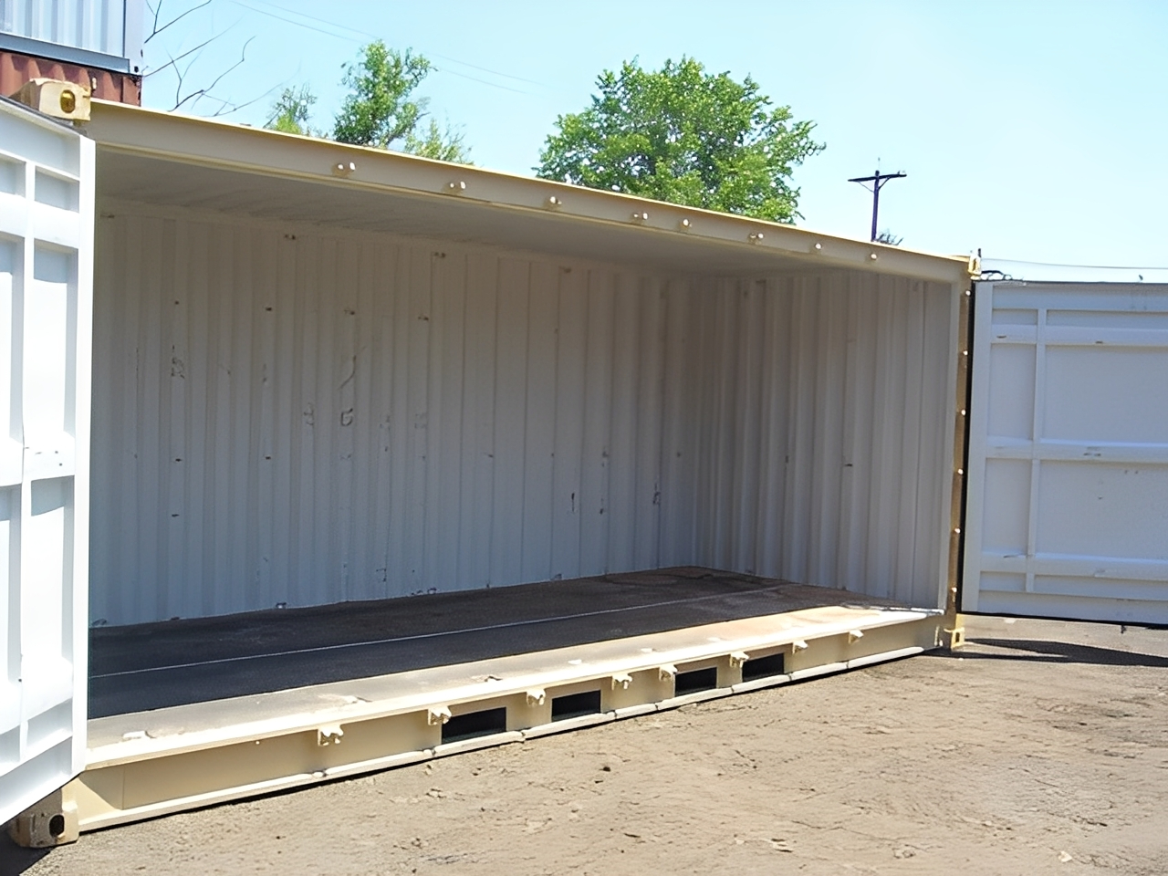 20ft Long Open side Containers 8’6′ H and 9’6″ H