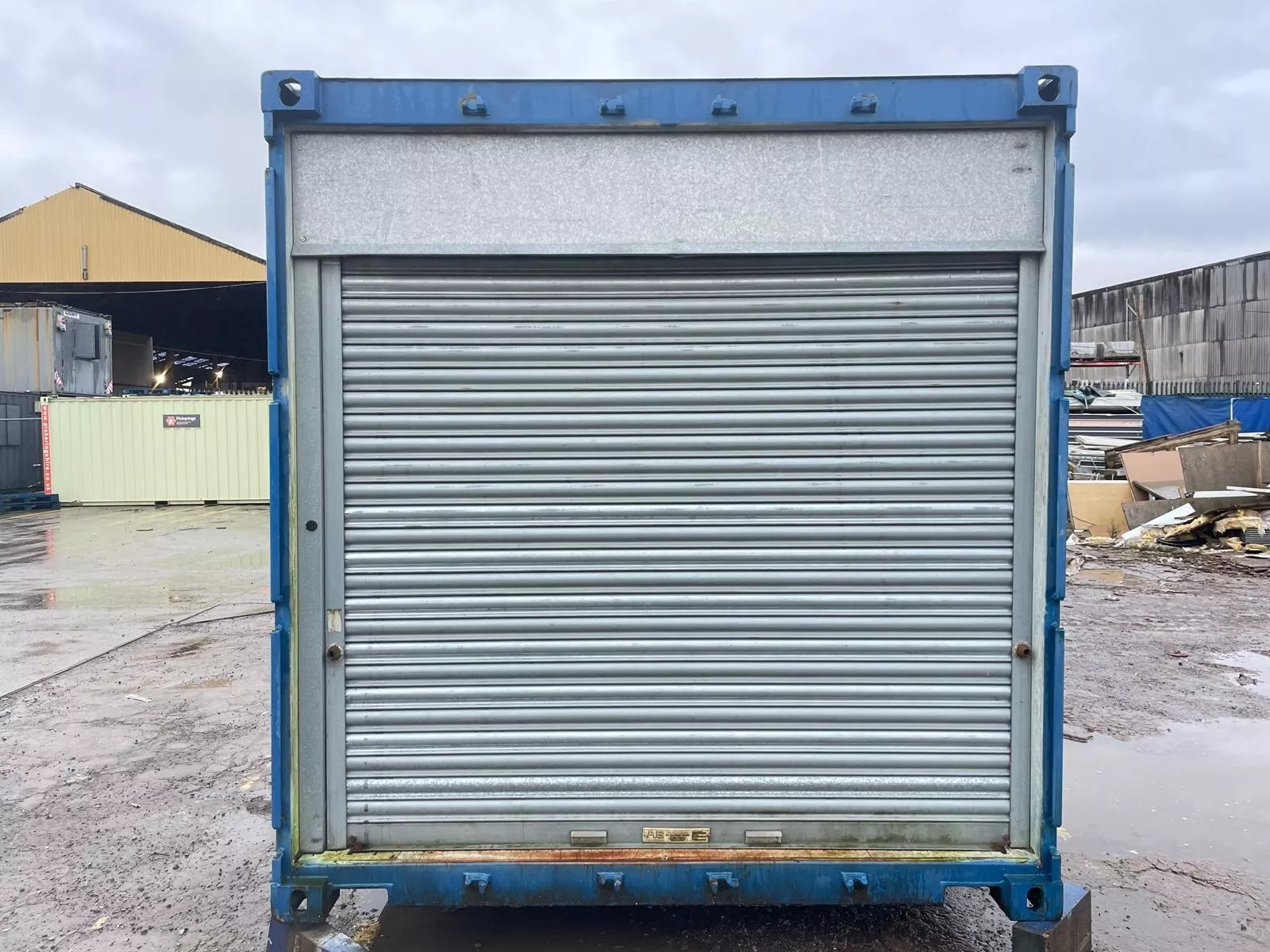 40Ft x 8Ft Shipping Container with Roller Shutter Door – Secure Steel Storage Unit