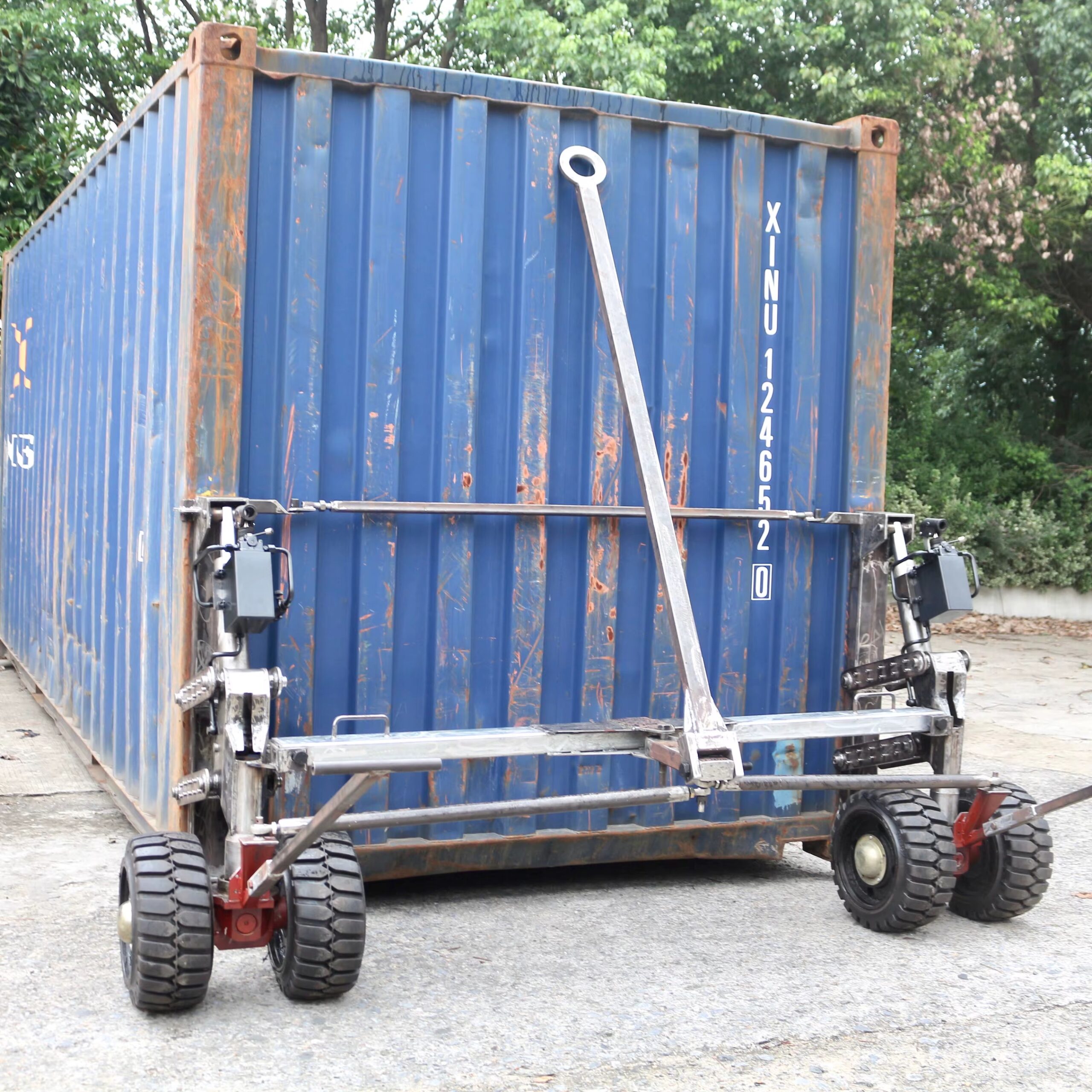 Container Twist Lock Lift – Heavy Duty Container Connector - Shipping Container Dolly Wheels