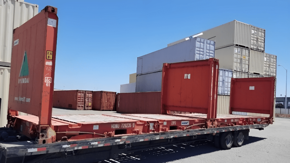 20ft Flat Rack Shipping Container – Heavy-Duty Oversized Cargo Solution