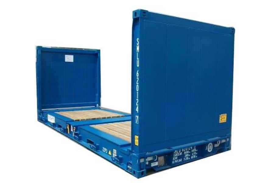 20FT Used Flat Rack Shipping Container