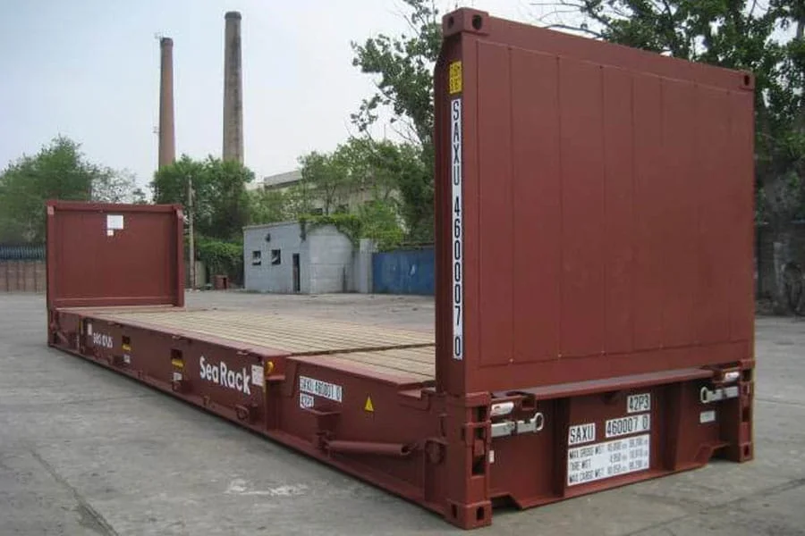 40FT Used Flat Rack Shipping Container