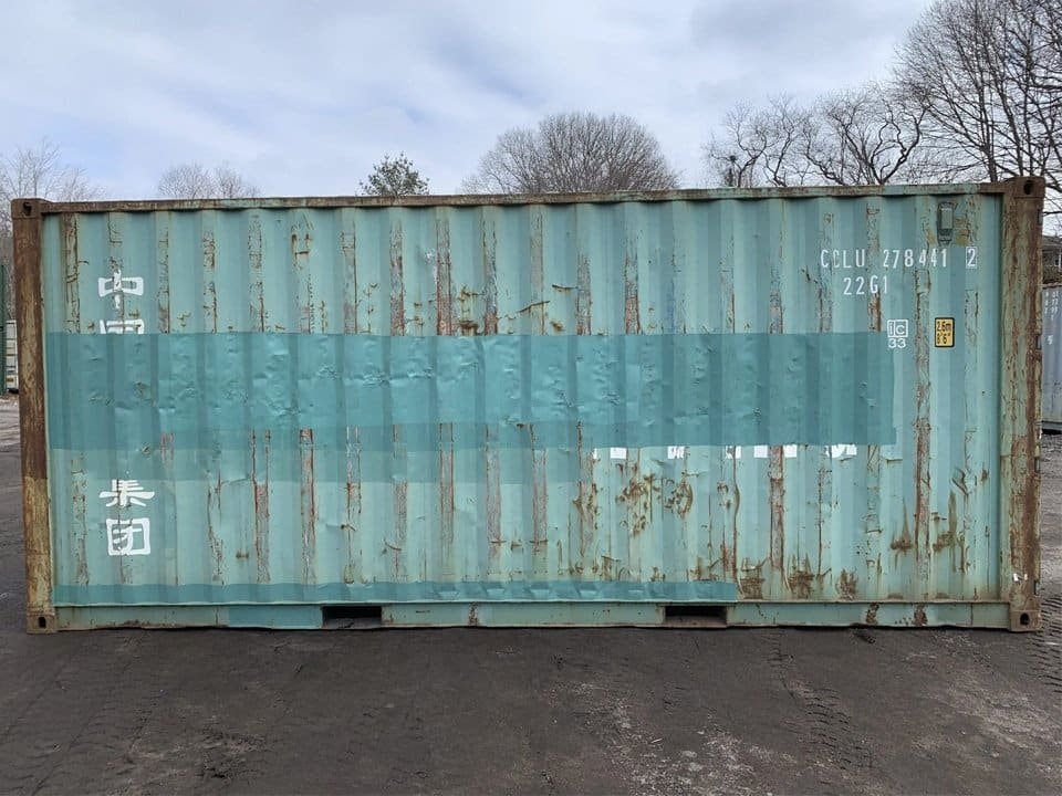 20′ x 8′ x 8.5′ Tall– AS IS Door Seals Show Light Used Shipping / Storage Container – Green - Image 2