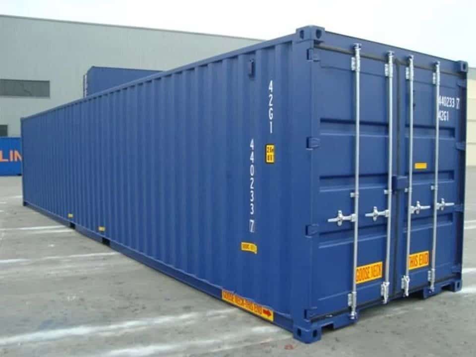 40ft High Cube Double Door Shipping Container – New One Trip Tunnel Container